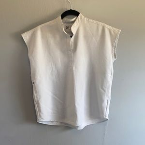 Figs Space Grey Rafaela scrubs top